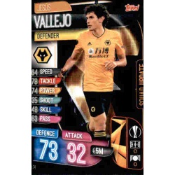 Jesus Vallejo Wolverhampton Wanderers SU74 Match Attax Extra 2019-20