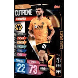 Patrick Cutrone Wolverhampton Wanderers SU75 Match Attax Extra 2019-20