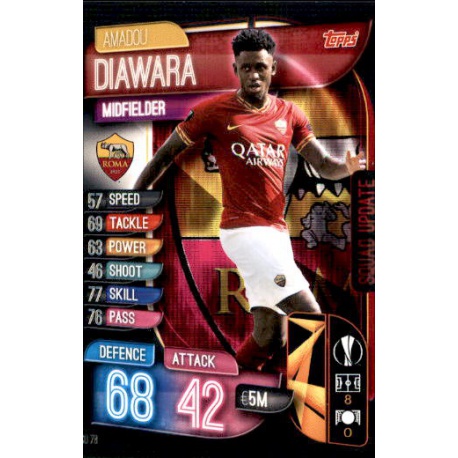 Amadou Diawara AS Roma SU78 Match Attax Extra 2019-20