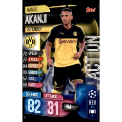Manuel Akanji Borussia Dortmund Action AC10 Match Attax Extra 2019-20