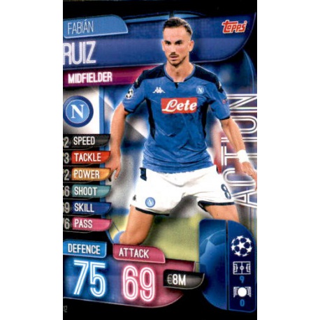 Fabián Ruiz SSC Napoli Action AC12 Match Attax Extra 2019-20