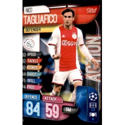 Nico Tagliafico Ajax Action AC16 Match Attax Extra 2019-20