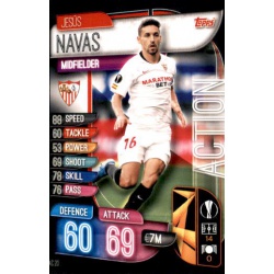 Jesús Navas Sevilla Action AC20 Match Attax Extra 2019-20