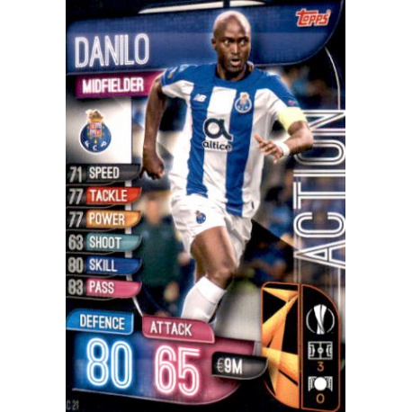 Danilo Porto Action AC21 Match Attax Extra 2019-20