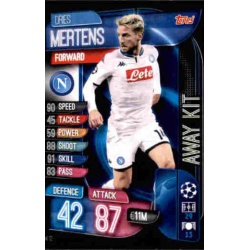 Dries Mertens SSC Napoli Away Kit AK12 Match Attax Extra 2019-20
