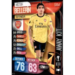 Héctor Bellerin Arsenal Away Kit AK17 Match Attax Extra 2019-20
