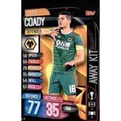 Conor Coady Wolverhampton Wanderers Away Kit AK18 Match Attax Extra 2019-20