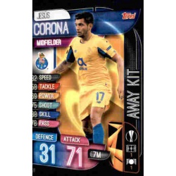 Jesús Corona Porto Away Kit AK21 Match Attax Extra 2019-20