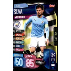David Silva Manchester City Captain C1 Match Attax Extra 2019-20