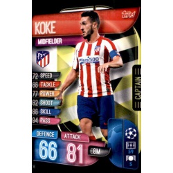 Koke Atlético Madrid Captain C6 Match Attax Extra 2019-20