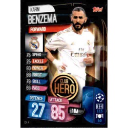 Karim Benzema Real Madrid Club Hero CH4 Match Attax Extra 2019-20