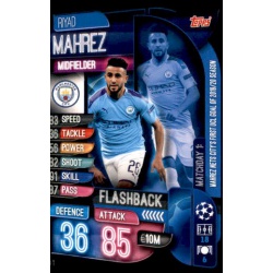 Riyad Mahrez Manchester City Flashback FB1 Match Attax Extra 2019-20