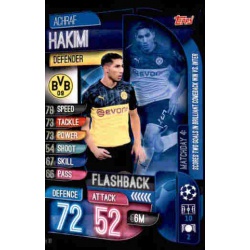 Achraf Hakimi Borussia Dortmund Flashback FB10 Match Attax Extra 2019-20