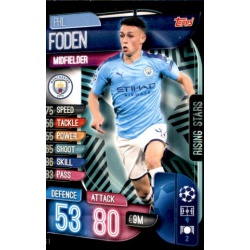 Phil Foden Manchester City Rising Stars RS1 Match Attax Extra 2019-20