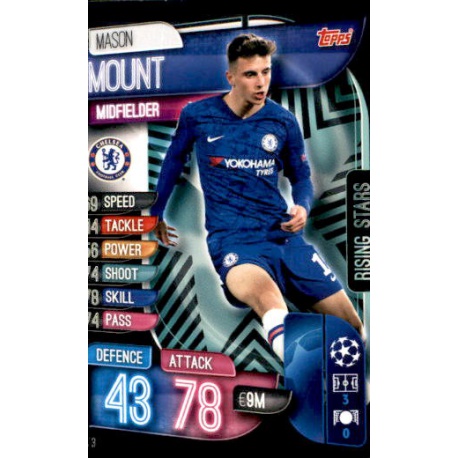 Mason Mount Chelsea Rising Stars RS3 Match Attax Extra 2019-20