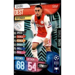 Sergiño Dest Ajax Rising Stars RS16 Match Attax Extra 2019-20