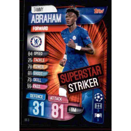 Tammy Abraham Chelsea Superstar Striker SS3 Match Attax Extra 2019-20