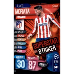 Alvaro Morata Atlético Madrid Superstar Striker SS6 Match Attax Extra 2019-20