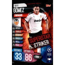 Maxi Gomez Valencia Superstar Striker SS8 Match Attax Extra 2019-20