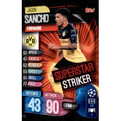 Jadon Sancho Borussia Dortmund Superstar Striker SS10 Match Attax Extra 2019-20