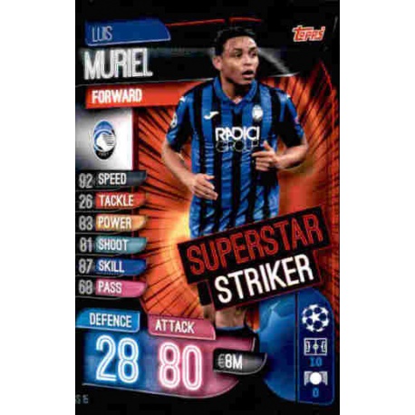 Luis Muriel Atalanta BC Superstar Striker SS15 Match Attax Extra 2019-20