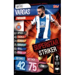 Matias Vargas RCD Espanyol Superstar Striker SS21 Match Attax Extra 2019-20