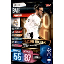 Gareth Bale Real Madrid All-Time Record Holder RH1 Match Attax Extra 2019-20