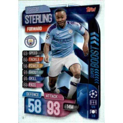 Raheem Sterling Manchester City Super Boost SB1 Match Attax Extra 2019-20