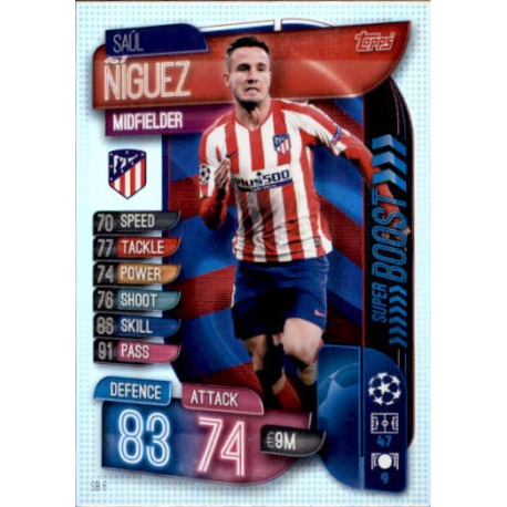 Saúl Ñíguez Atlético Madrid Super Boost SB6 Match Attax Extra 2019-20
