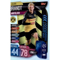 Julian Brandt Borussia Dortmund Super Boost SB10 Match Attax Extra 2019-20
