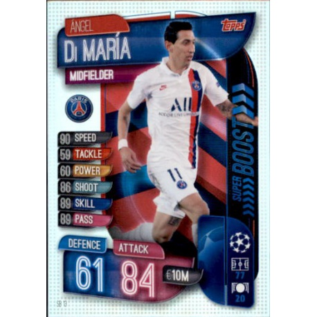 Ángel Di María PSG Super Boost SB13 Match Attax Extra 2019-20