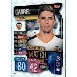 Gabriel Valencia Man of the Match MM8 Match Attax Extra 2019-20