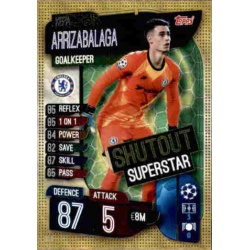 Kepa Arrizabalaga Chelsea Shutout Superstar SO3 Match Attax Extra 2019-20