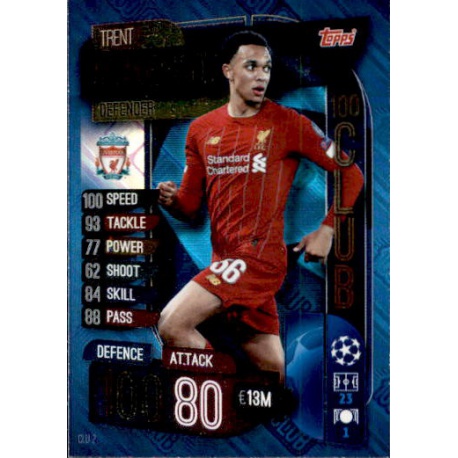 Trent Alexander-Arnold Liverpool 100 Club CLU2 Match Attax Extra 2019-20