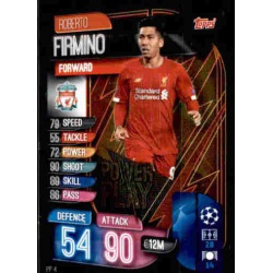 Roberto Firmino Liverpool Power Play PP4 Match Attax Extra 2019-20