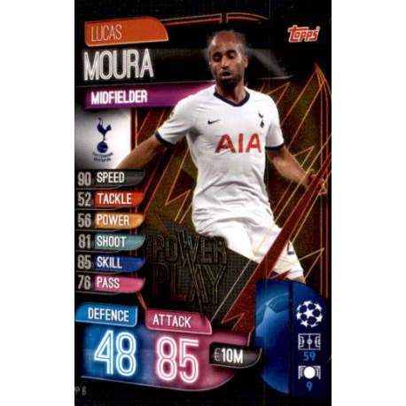 Lucas Moura Tottenham Hotpsur Power Play PP6 Match Attax Extra 2019-20