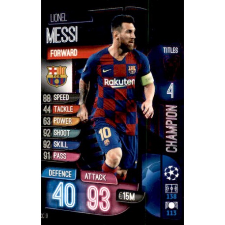Lionel Messi Barcelona Champion CC9 Leo Messi