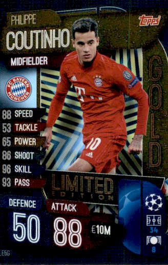Topps Match Attax 2019/2020 LE28 Philippe Coutinho  Limitierte Auflage 19/20 
