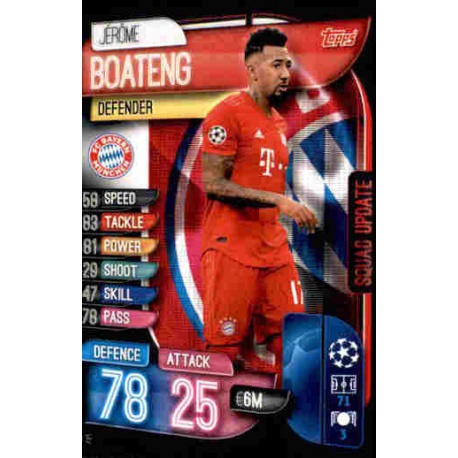 Jérome Boateng Bayern Munchen SU15 Match Attax Extra 2019-20