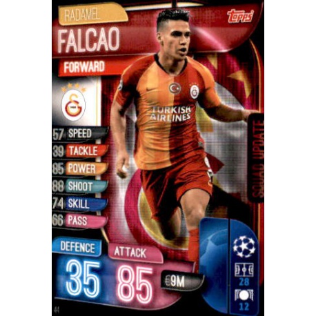 Radamel Falcao Galatasaray SU44 Match Attax Extra 2019-20