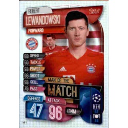 Robert Lewandowski Bayern Munchen Man of the Match MM9 Match Attax Extra 2019-20