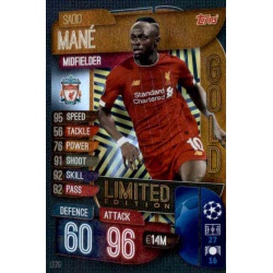 Sadio Mané Liverpool Gold Limited Edition LE2G Match Attax Extra 2019-20