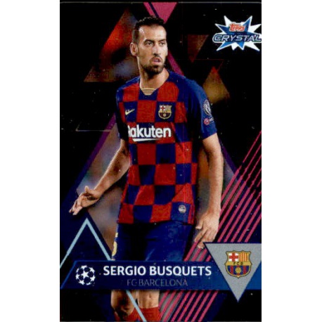 Sergio Busquets Barcelona 5 Topps Crystal Hi-Tech 2019-20