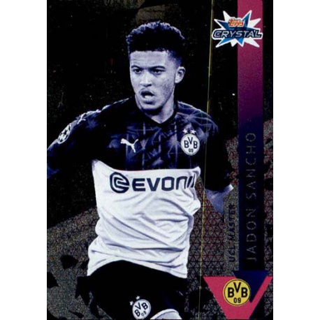 Jadon Sancho Borussia Dortmund Silver UCL Master 107 Topps Crystal Hi-Tech 2019-20