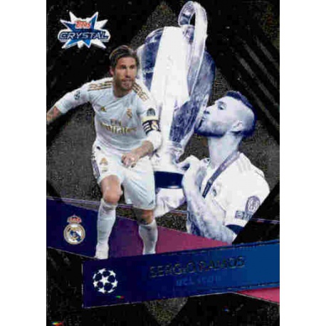 Sergio Ramos Real Madrid Gold UCL Icon 123 Topps Crystal Hi-Tech 2019-20