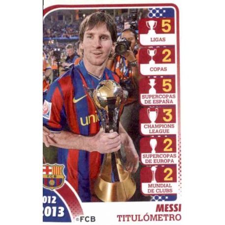 Leo Messi Titulómetro F.C.Barcelona 2012-13 174 Leo Messi