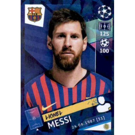 Captain Lionel Messi Topps Champions League 2020/21 Sticker BAR16 
