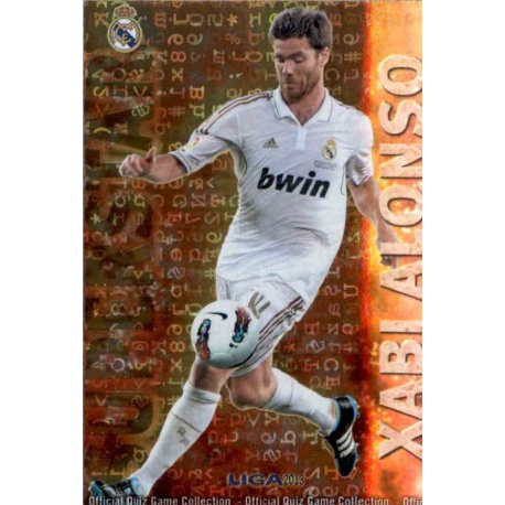 Xabi Alonso Superstar Brillo Letras Real Madrid 25 Las Fichas de la Liga 2013 Official Quiz Game Collection