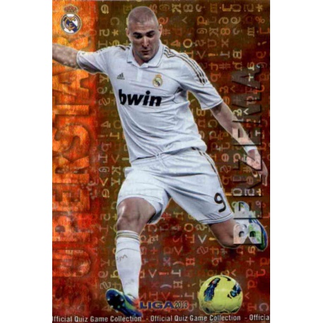 Benzema Superstar Brillo Letras Real Madrid 26 Las Fichas de la Liga 2013 Official Quiz Game Collection