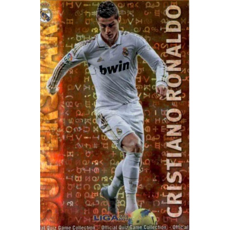 Cristiano Ronaldo Superstar Brillo Letras Real Madrid 27 Las Fichas de la Liga 2013 Official Quiz Game Collection